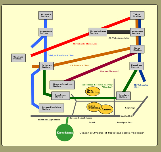 かきや周辺の地図